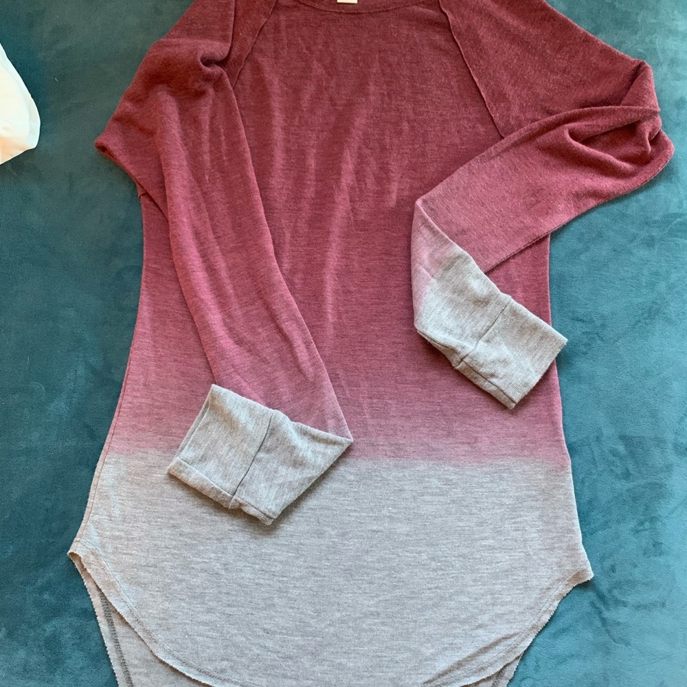 Treasure & Bond Burgundy Knit Top